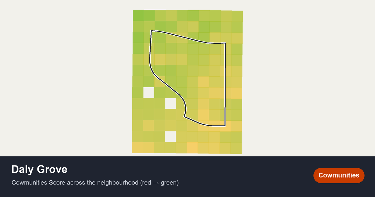 Map of Daly Grove in Edmonton
