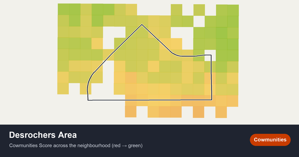 Map of Desrochers Area in Edmonton