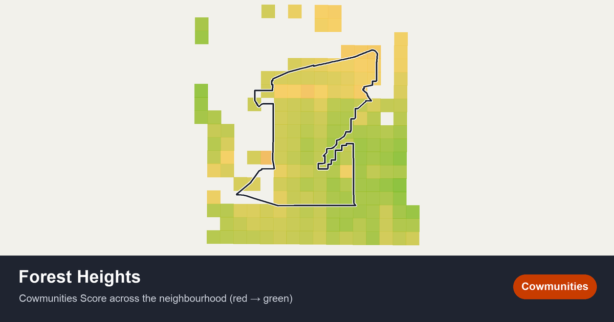 Map of Forest Heights in Edmonton