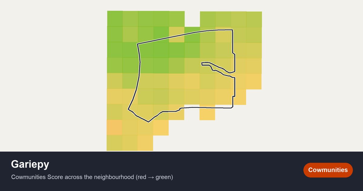 Map of Gariepy in Edmonton