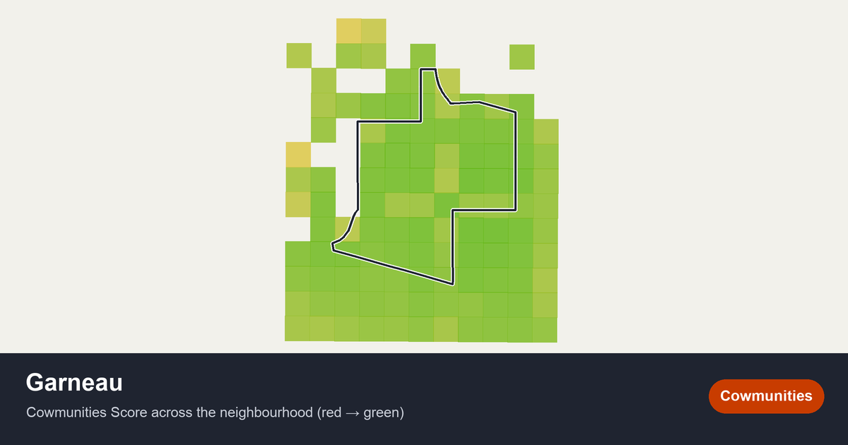 Map of Garneau in Edmonton