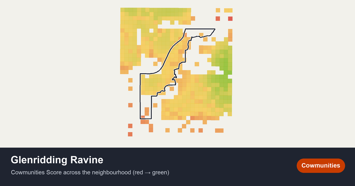 Map of Glenridding Ravine in Edmonton
