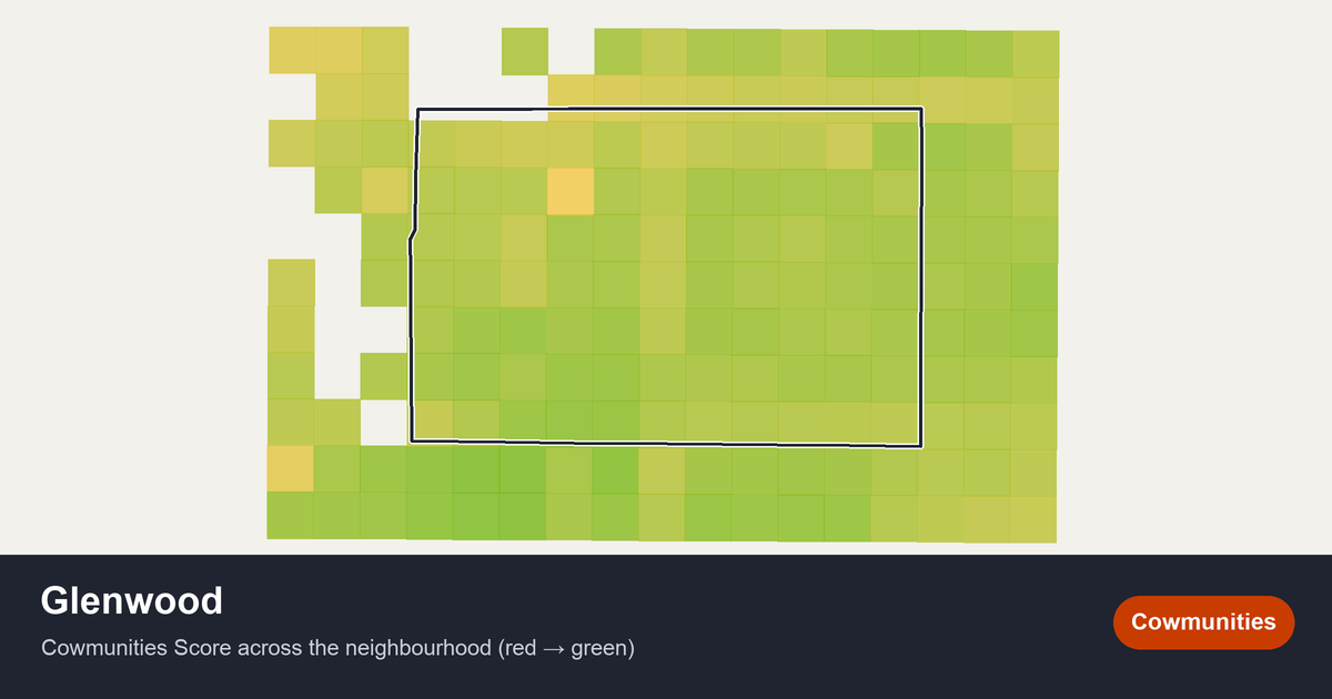 Map of Glenwood in Edmonton