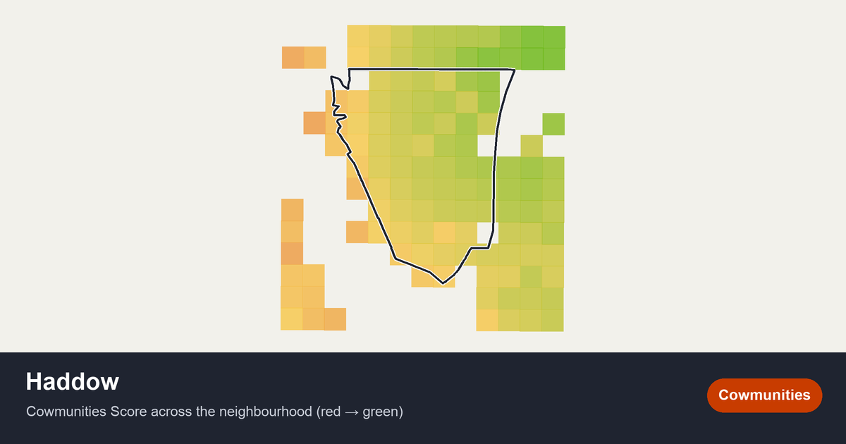Map of Haddow in Edmonton