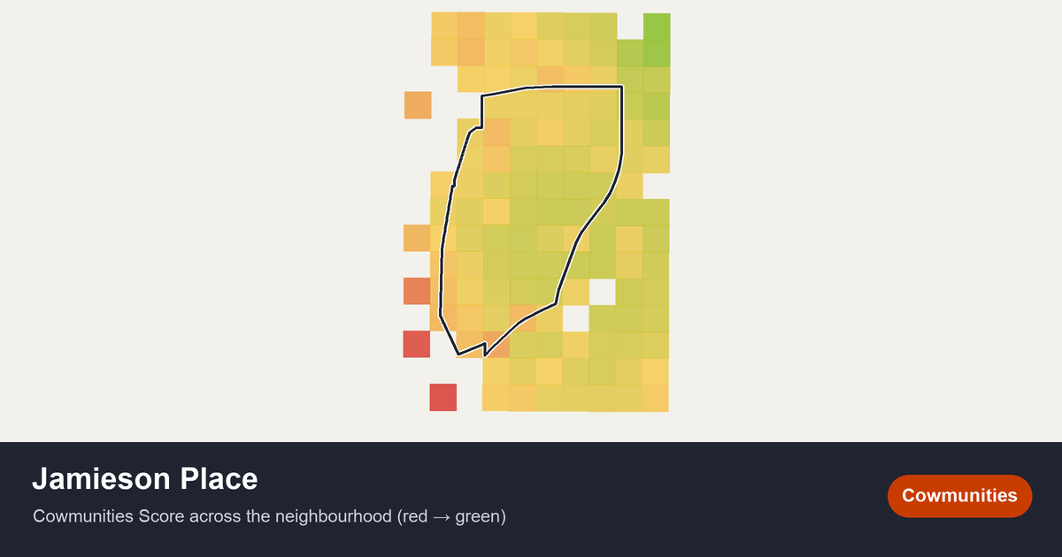 Map of Jamieson Place in Edmonton