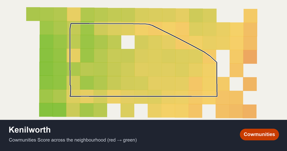 Map of Kenilworth in Edmonton