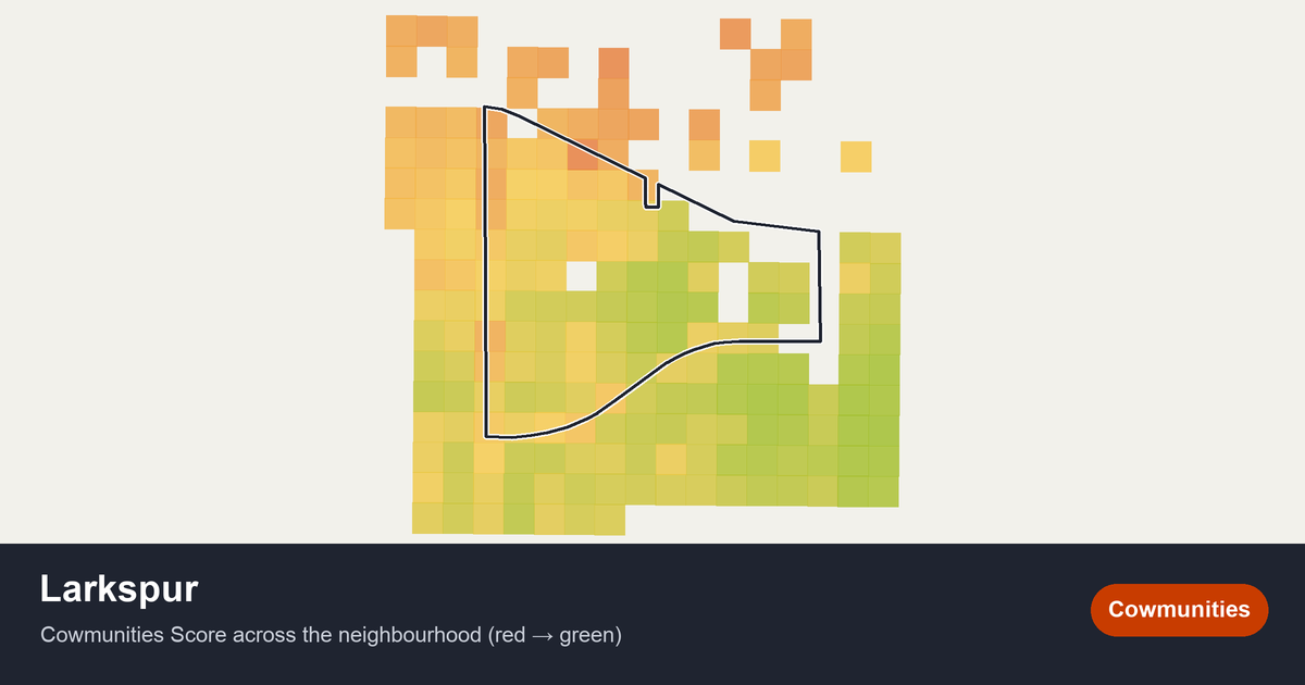 Map of Larkspur in Edmonton