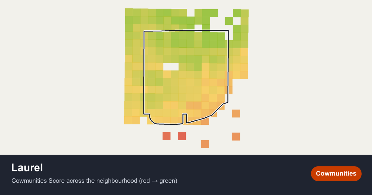 Map of Laurel in Edmonton