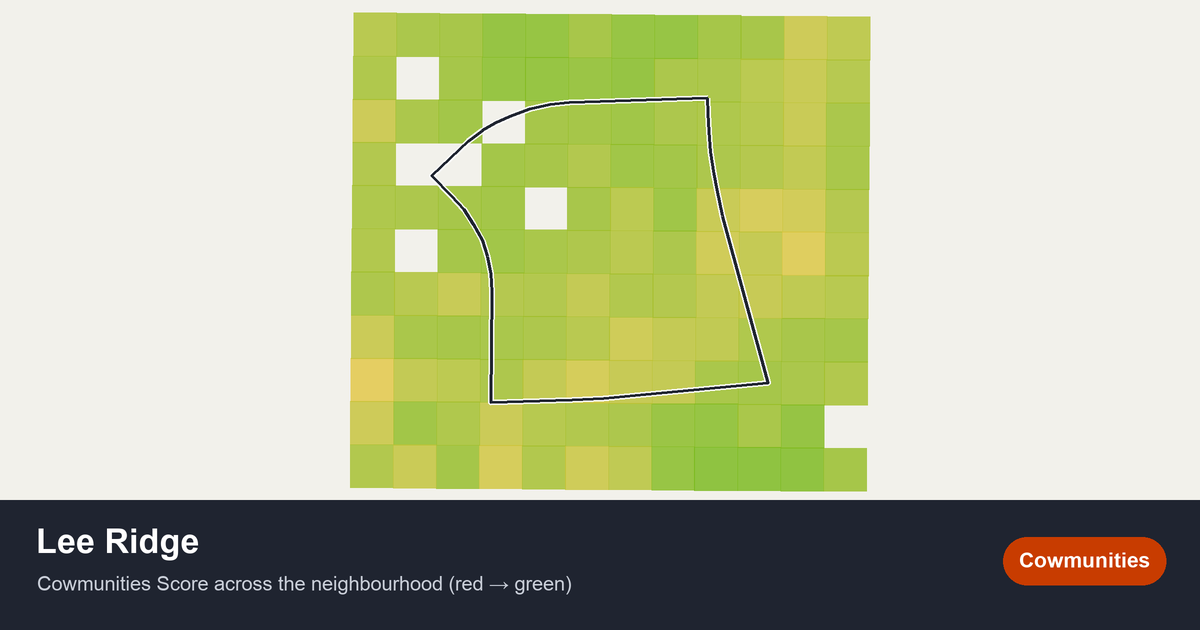 Map of Lee Ridge in Edmonton
