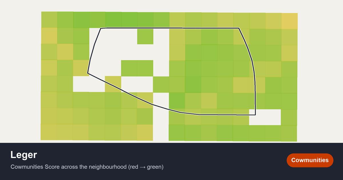 Map of Leger in Edmonton