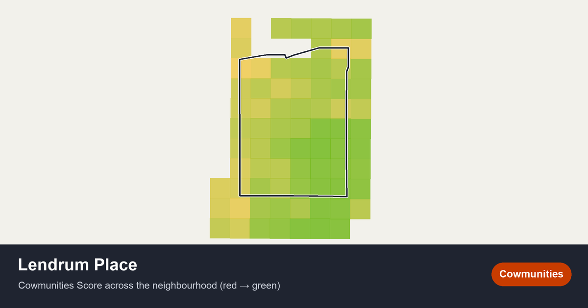 Map of Lendrum Place in Edmonton