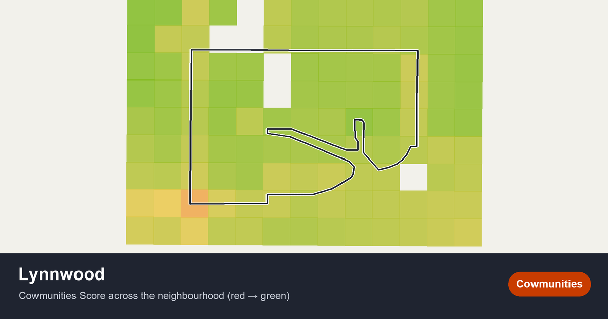 Map of Lynnwood in Edmonton