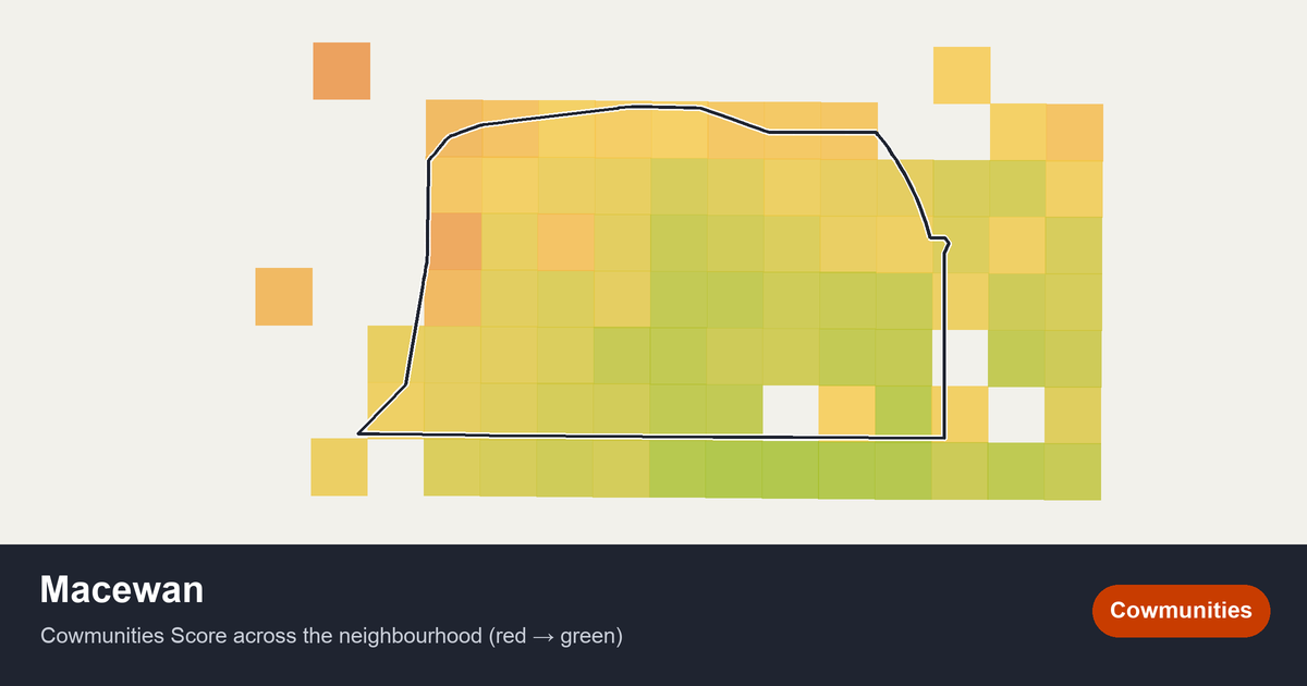 Map of Macewan in Edmonton