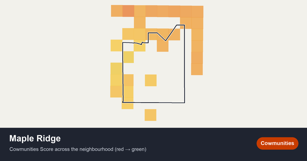 Map of Maple Ridge in Edmonton