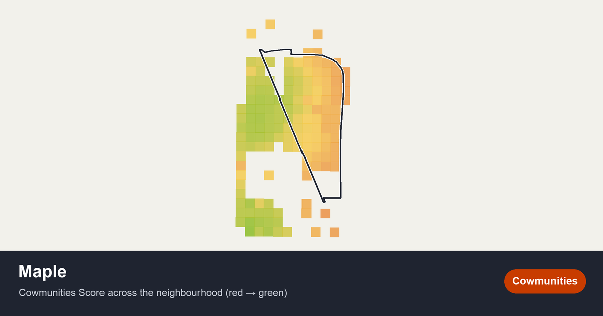 Map of Maple in Edmonton