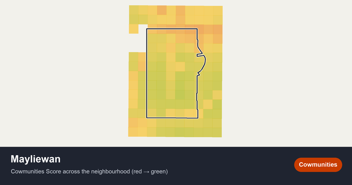 Map of Mayliewan in Edmonton