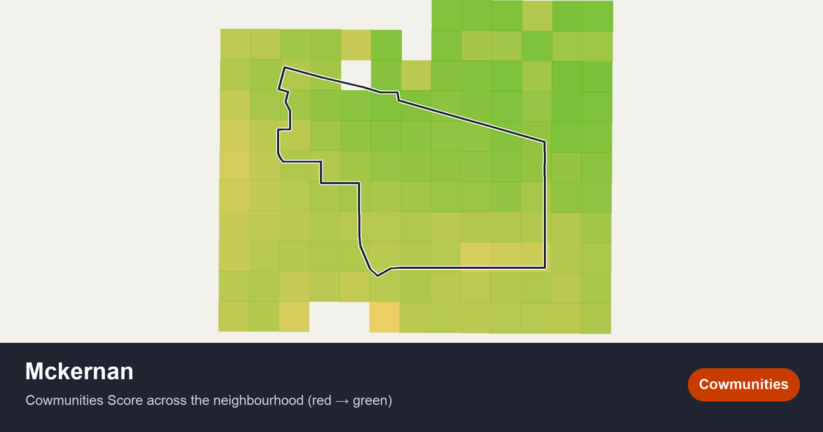 Map of Mckernan in Edmonton