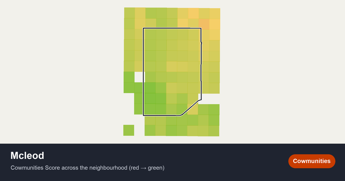 Map of Mcleod in Edmonton