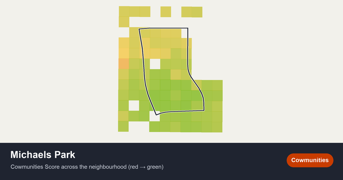 Map of Michaels Park in Edmonton