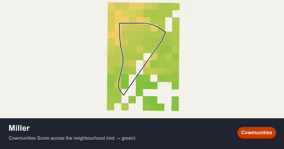 Map of Miller in Edmonton