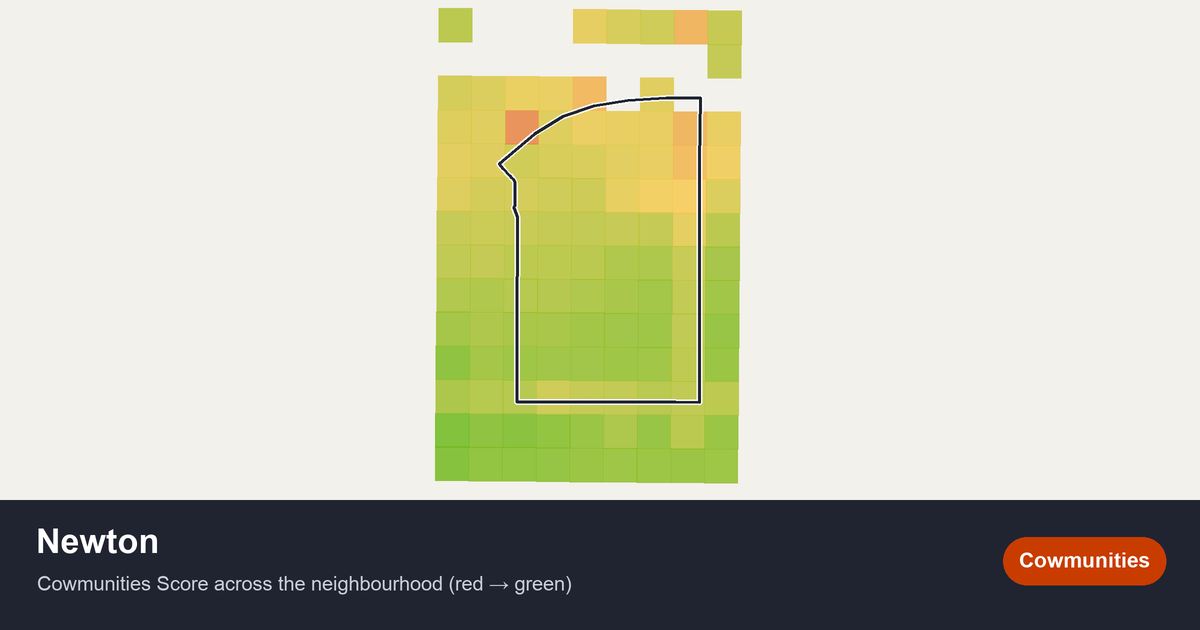 Map of Newton in Edmonton