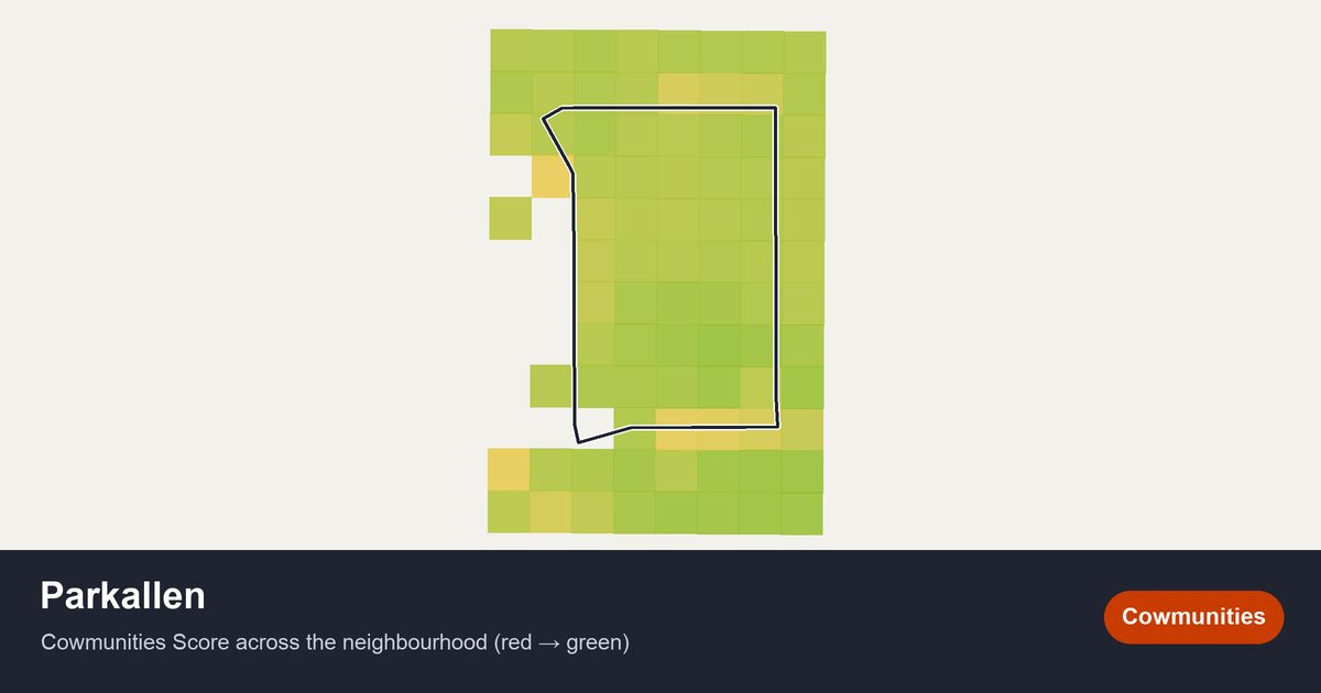 Map of Parkallen in Edmonton