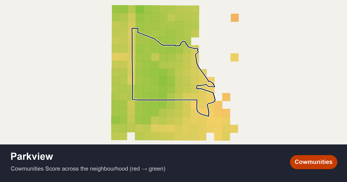 Map of Parkview in Edmonton