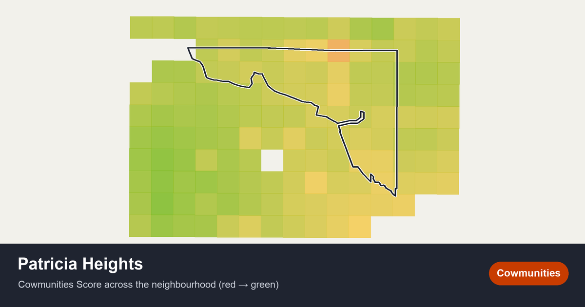 Map of Patricia Heights in Edmonton