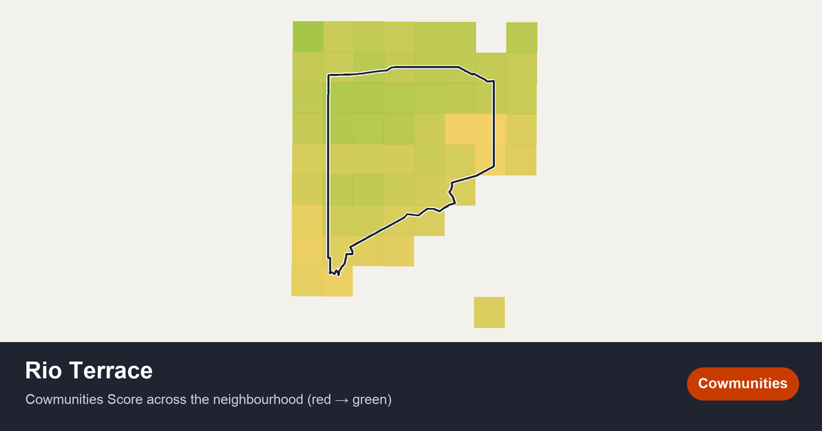 Map of Rio Terrace in Edmonton