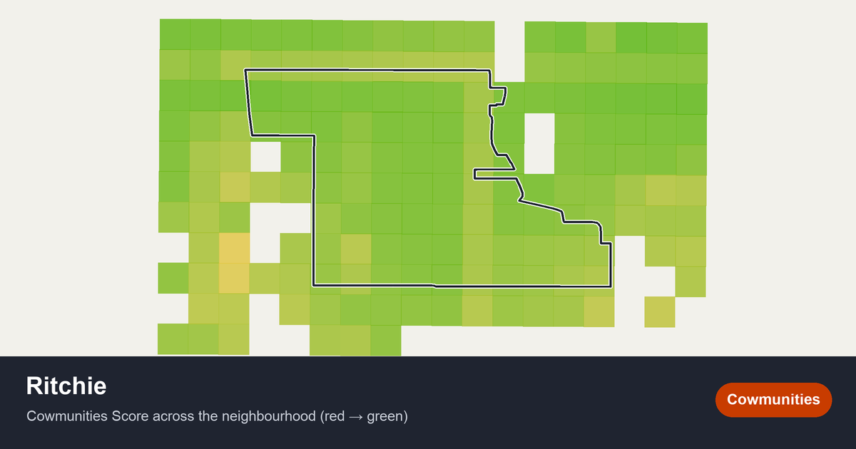 Map of Ritchie in Edmonton