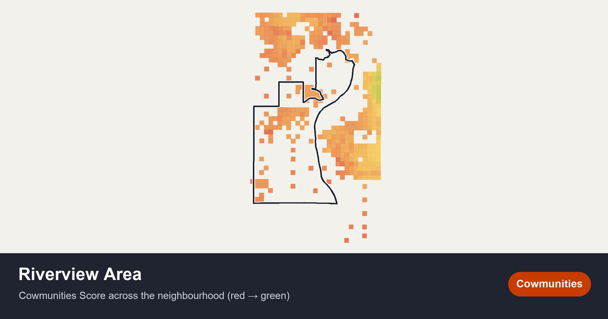 Map of Riverview Area in Edmonton