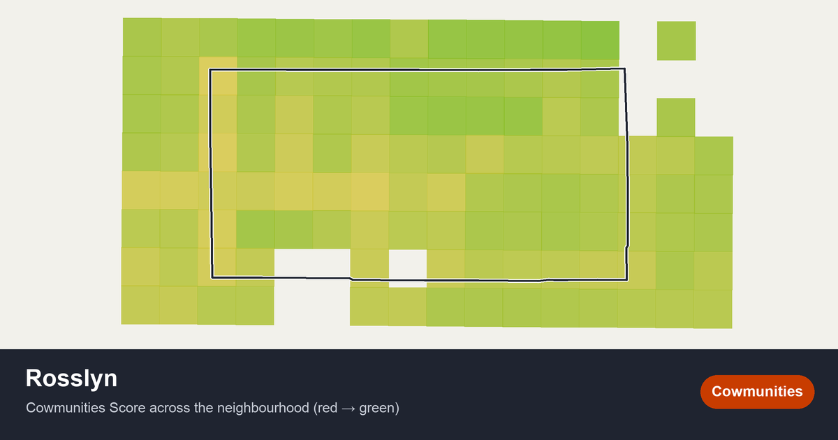 Map of Rosslyn in Edmonton