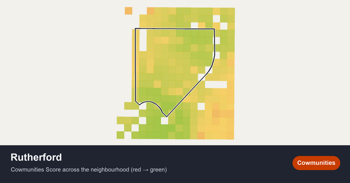 Map of Rutherford in Edmonton