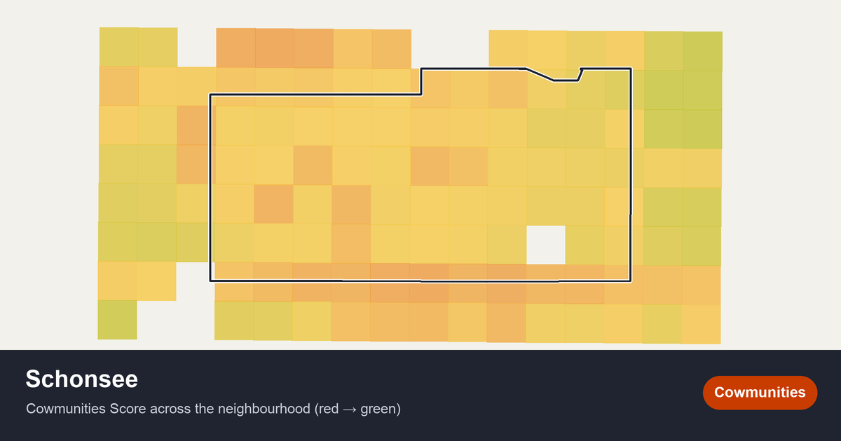 Map of Schonsee in Edmonton