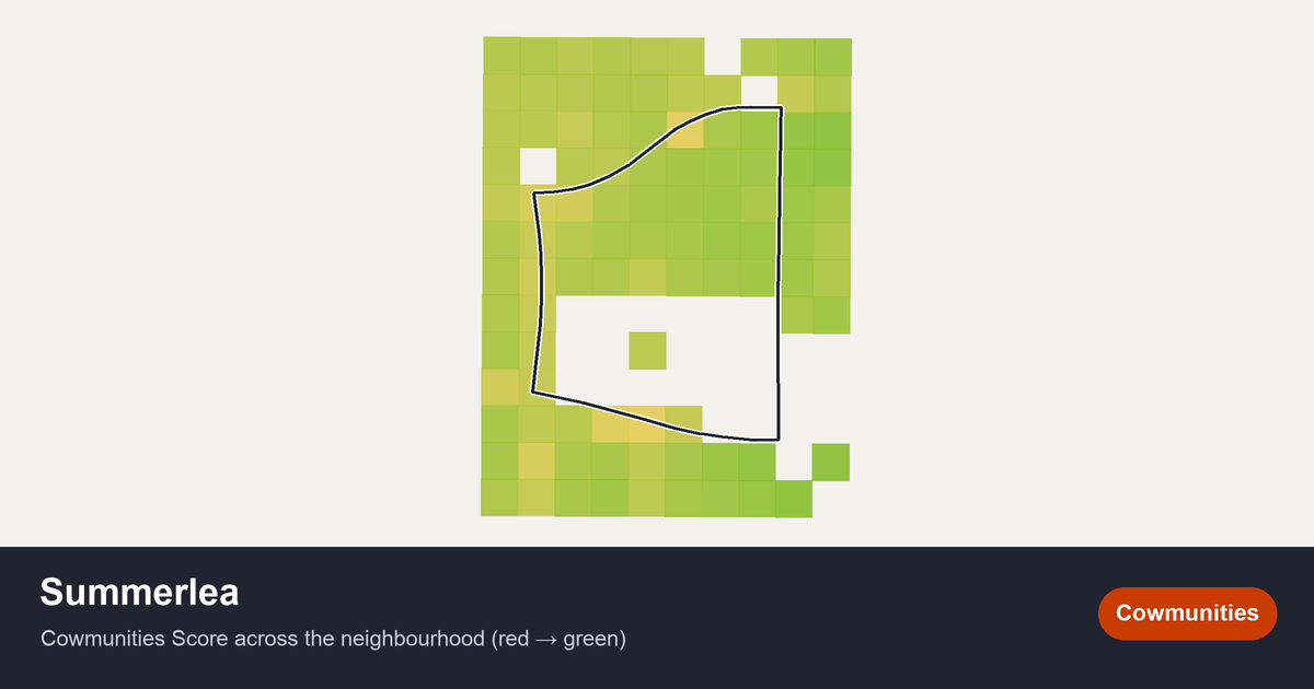 Map of Summerlea in Edmonton