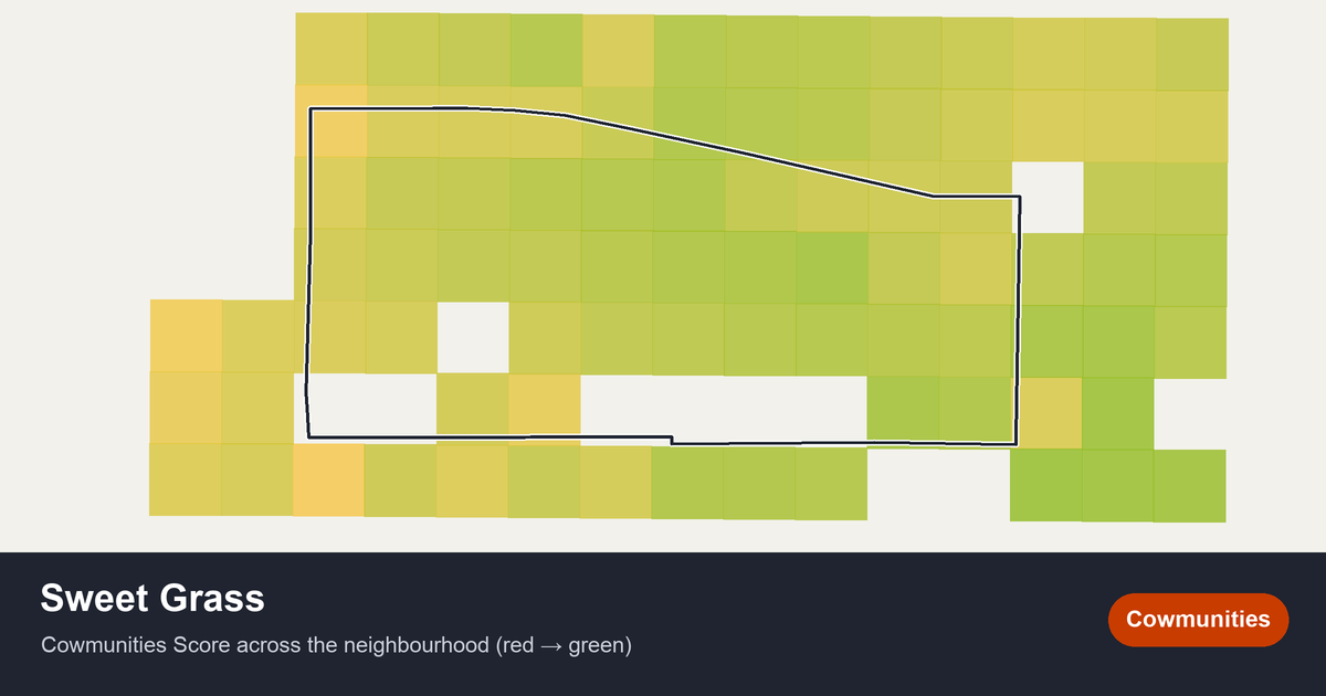 Map of Sweet Grass in Edmonton