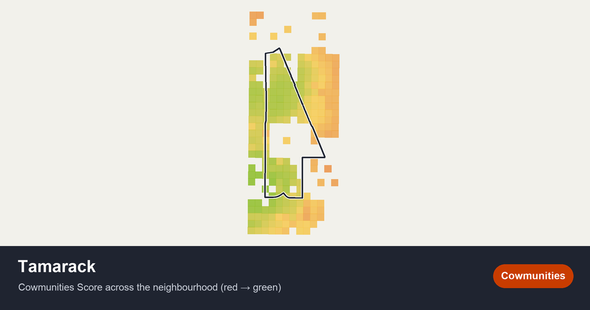 Map of Tamarack in Edmonton