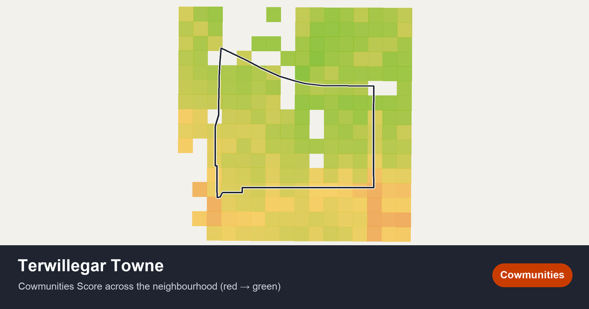 Map of Terwillegar Towne in Edmonton