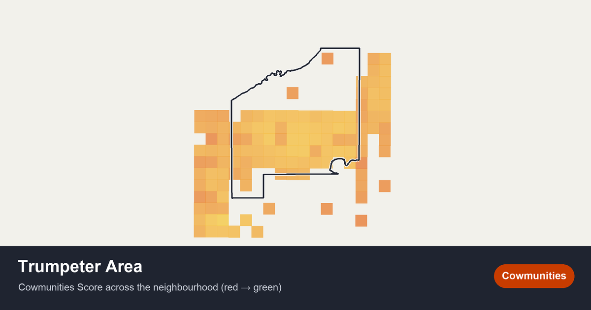 Map of Trumpeter Area in Edmonton