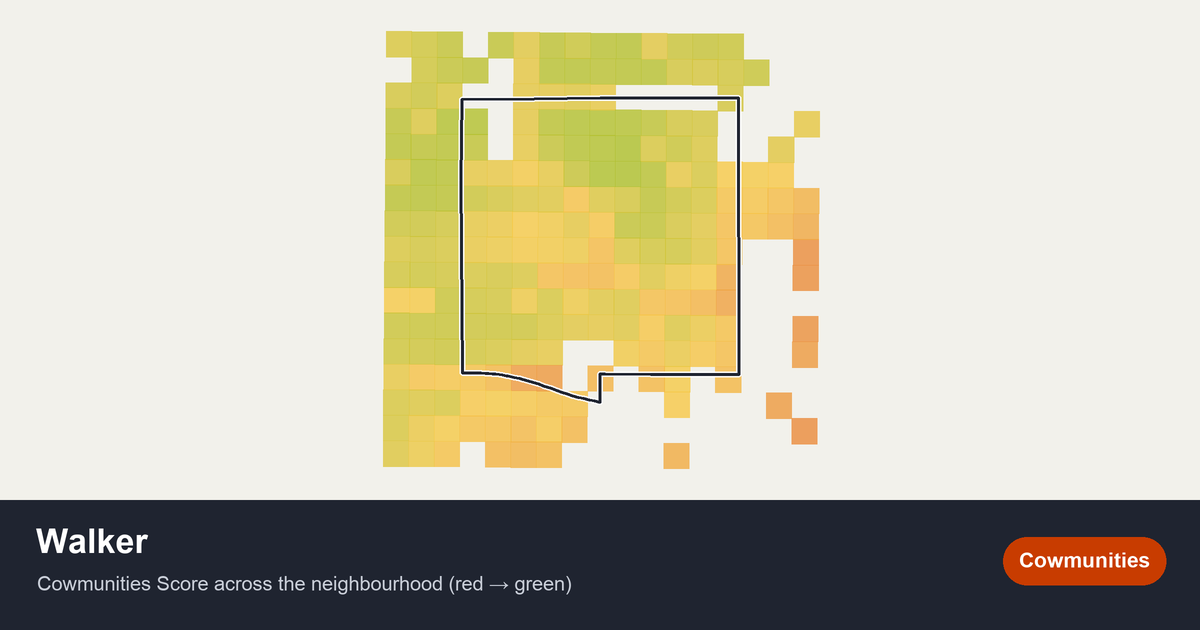 Map of Walker in Edmonton