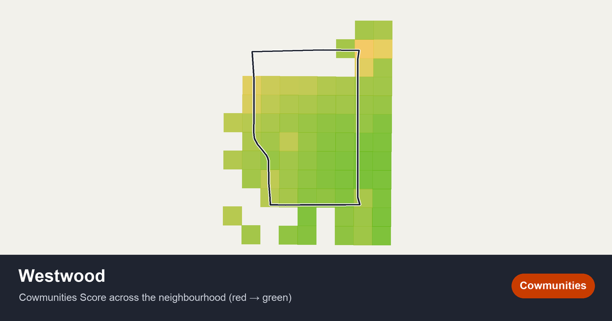 Map of Westwood in Edmonton