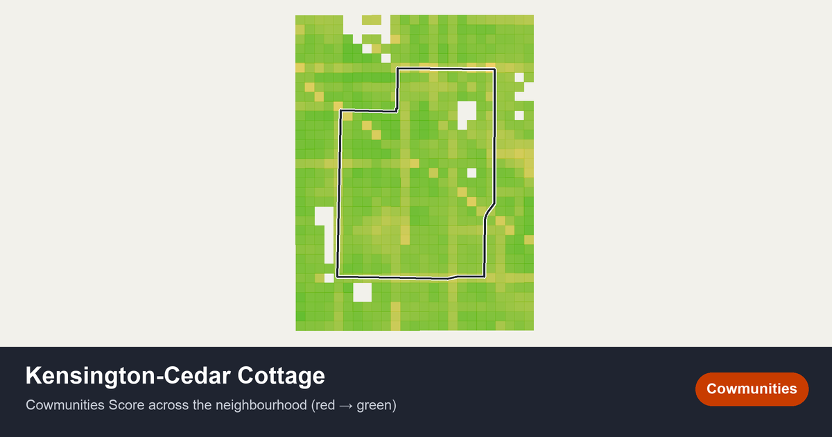Map of Kensington-Cedar Cottage in Greater Vancouver