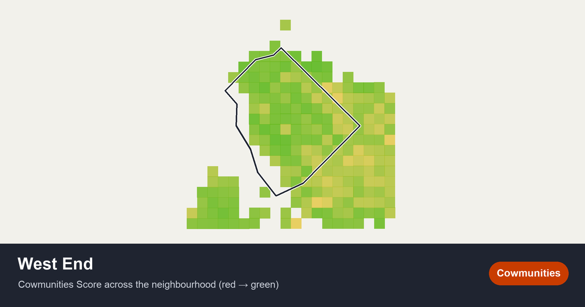 Map of West End in Greater Vancouver