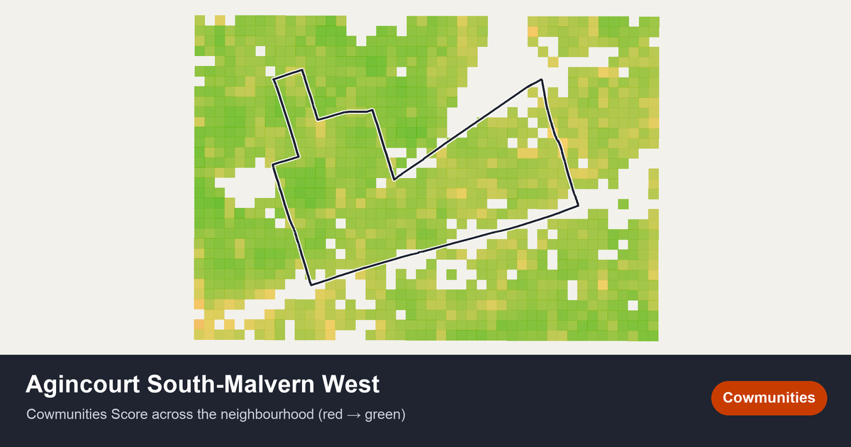 Map of Agincourt South-Malvern West in Toronto