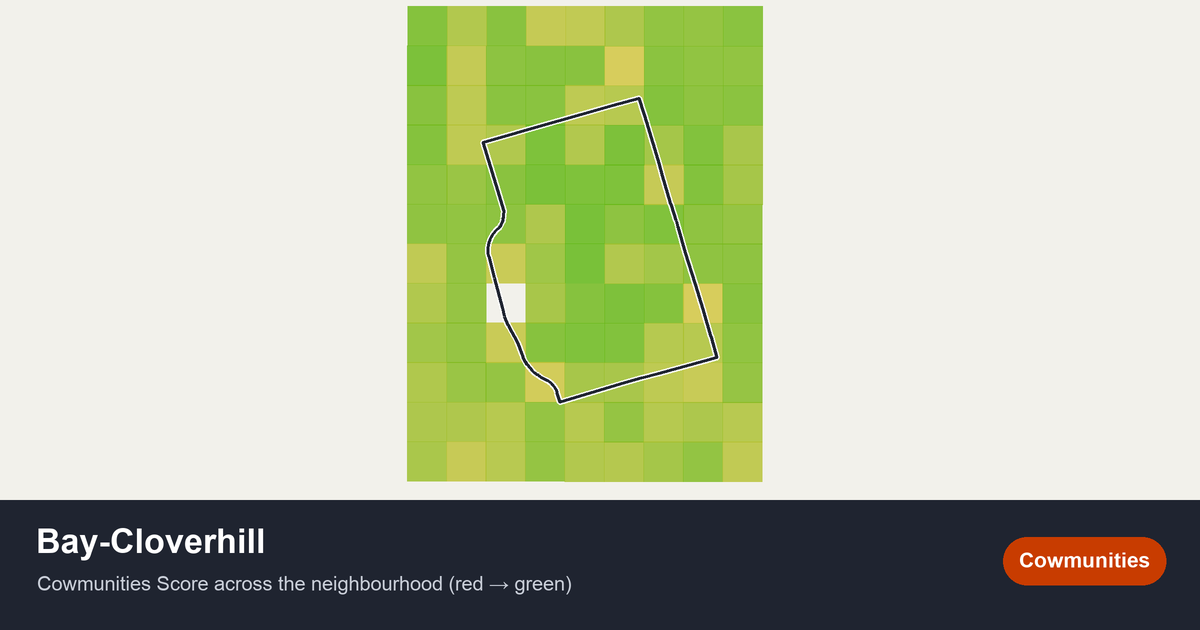 Map of Bay-Cloverhill in Toronto
