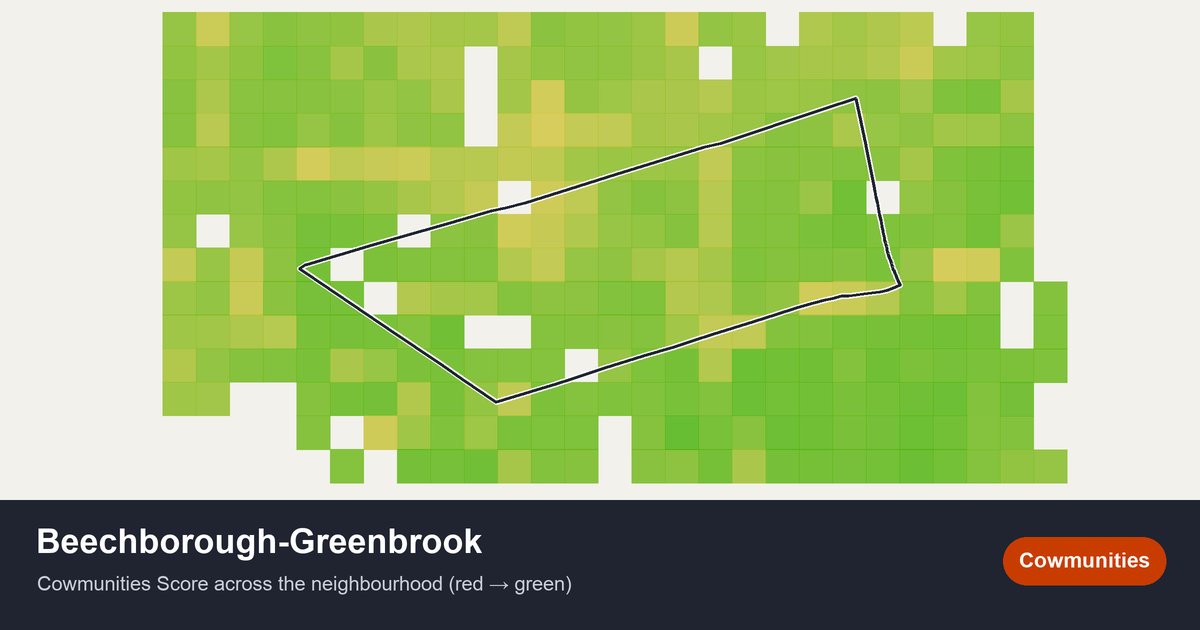 Map of Beechborough-Greenbrook in Toronto