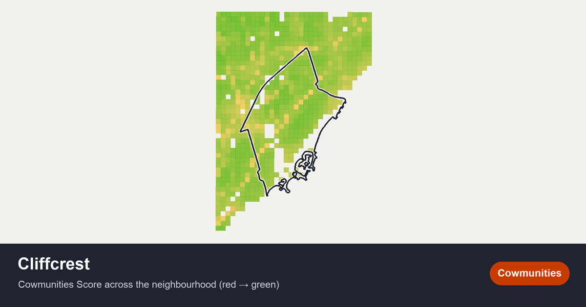 Map of Cliffcrest in Toronto