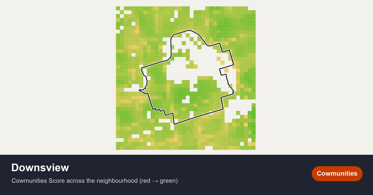 Map of Downsview in Toronto