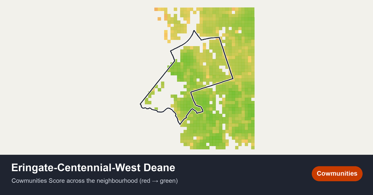 Map of Eringate-Centennial-West Deane in Toronto