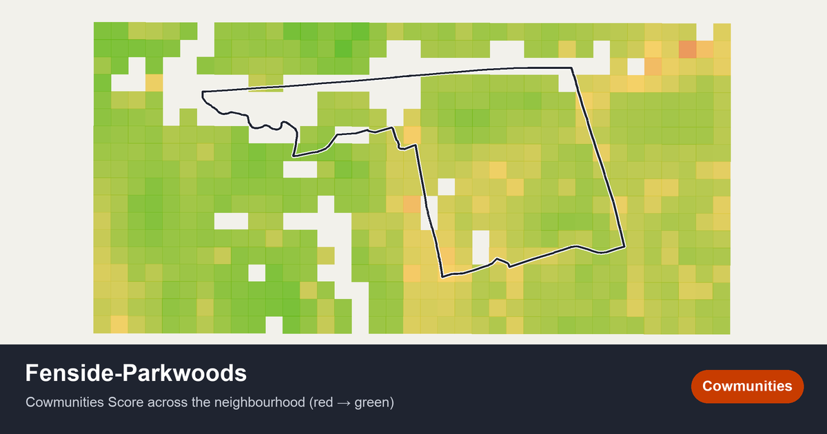 Map of Fenside-Parkwoods in Toronto